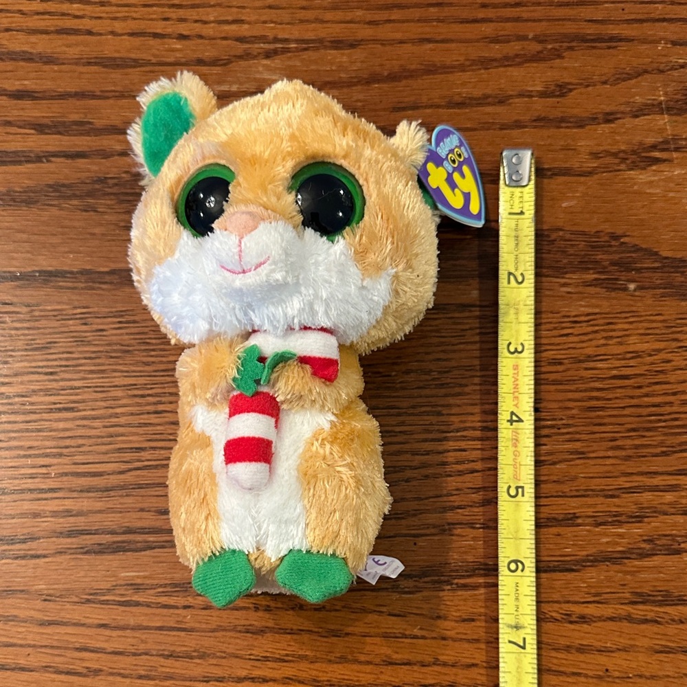 Ty Beanie Boo’s Plush Hamster Candy Cane with tags